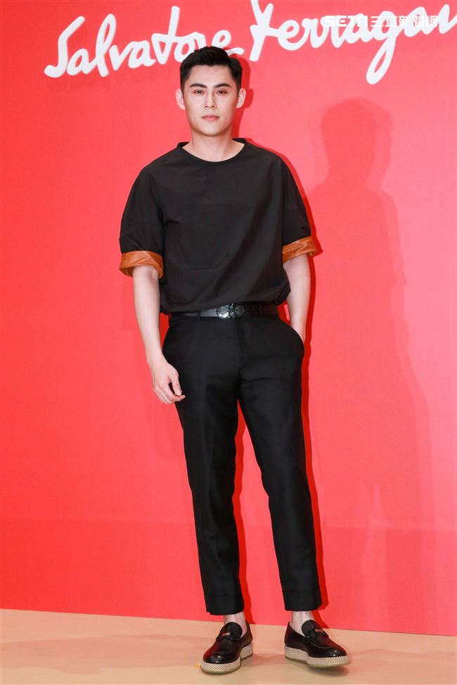 義大利精品品牌Salvatore Ferragamo開幕記者會，藝人陳奕。（記者林士傑/攝影）