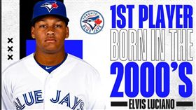 ▲魯西亞諾是首位登上大聯盟的21世紀世代球員。（圖／翻攝自大聯盟推特）