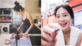 曾之喬「深V細肩帶」下廚燉肉！辣曝雪白酥胸　網瘋：主廚太犯規（圖／IG）