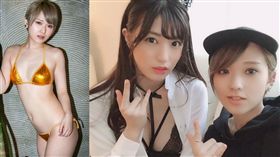 蕾絲邊AV女優椎名空成就解鎖，難得與高橋聖子合照。（圖／翻攝自高橋聖子推特）