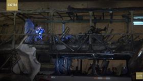 秘魯,利馬（Lima）,火燒車,雙層巴士（圖／翻攝自CGTN YouTube
）