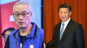 吳敦義,習近平,組合圖