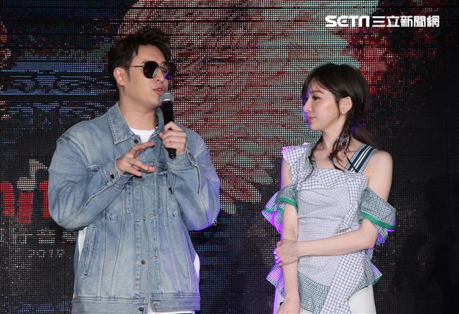 王心凌、潘瑋柏出席2019 hito流行音樂獎頒獎典禮啟動儀式記者會。（記者邱榮吉/攝影）