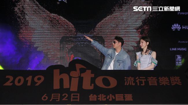 王心凌、潘瑋柏出席2019 hito流行音樂獎頒獎典禮啟動儀式記者會。（記者邱榮吉/攝影）
