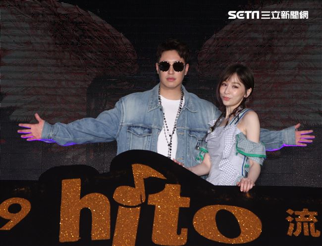 王心凌、潘瑋柏出席2019 hito流行音樂獎頒獎典禮啟動儀式記者會。（記者邱榮吉/攝影）