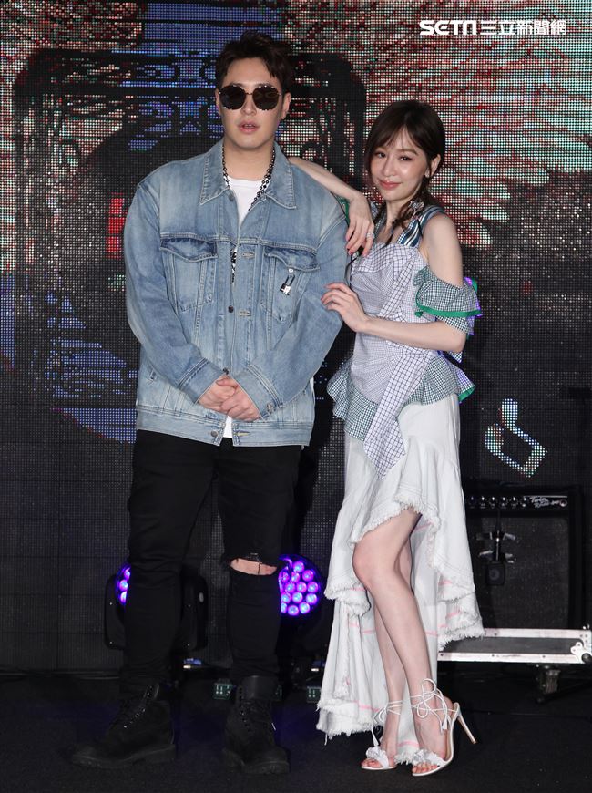 王心凌、潘瑋柏出席2019 hito流行音樂獎頒獎典禮啟動儀式記者會。（記者邱榮吉/攝影）