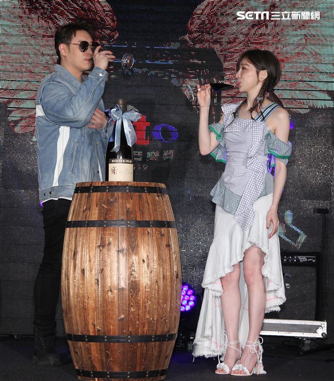 王心凌、潘瑋柏出席2019 hito流行音樂獎頒獎典禮啟動儀式記者會。〈開車不喝酒〉（記者邱榮吉/攝影）