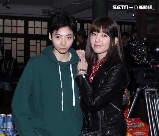 「花咲了女孩」主角郭雪芙、謝沛恩。（記者邱榮吉/攝影）
