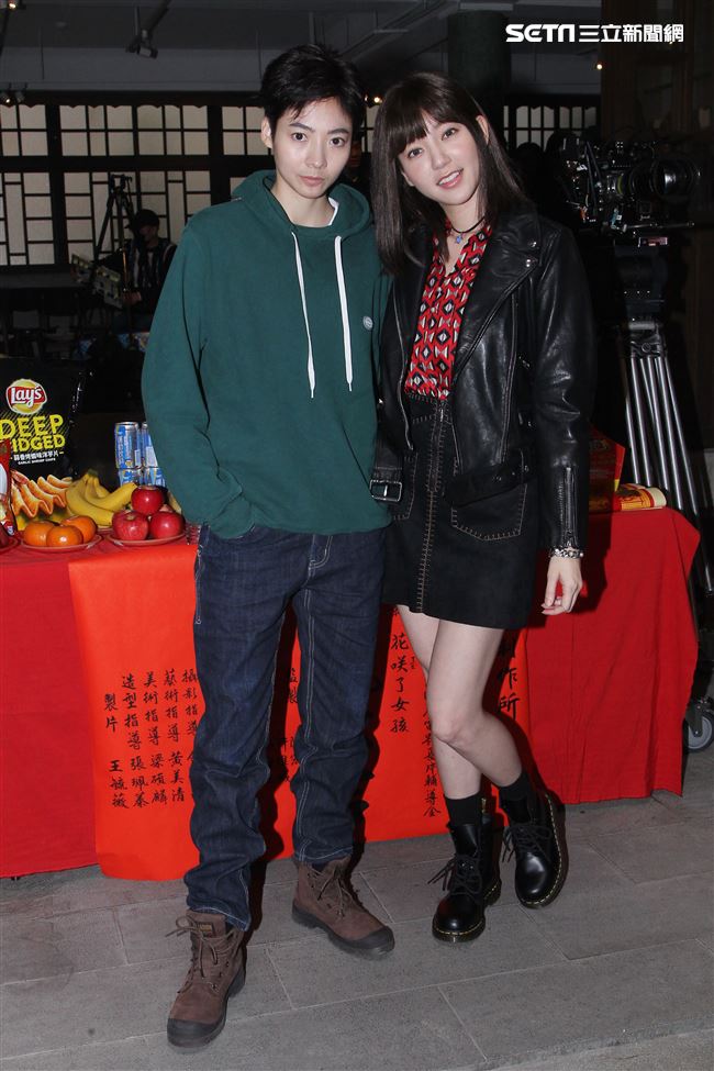 「花咲了女孩」主角郭雪芙、謝沛恩。（記者邱榮吉/攝影）