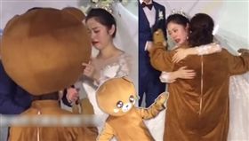 婚禮,布偶裝（圖／翻攝自微博）