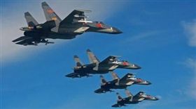 中國,軍機,軍艦,海峽中線　（圖／翻攝自百度）