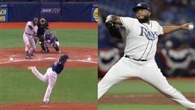  ▲光芒左投艾瓦拉多（Jose Alvarado）1球爆紅。（圖／翻攝自YouTube）