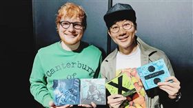 林俊傑後台會紅髮艾德。（圖／翻攝自林俊傑臉書）