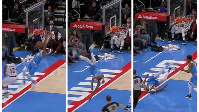 NBA／灌籃後手滑　他頭部著地重摔