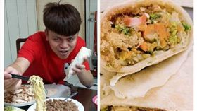 蔡阿嘎包潤餅加油麵，引發網友熱議。（圖／翻攝自蔡阿嘎Instagram）