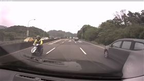 台北,信義快速道路,機車,逆向。民眾吳先生提供