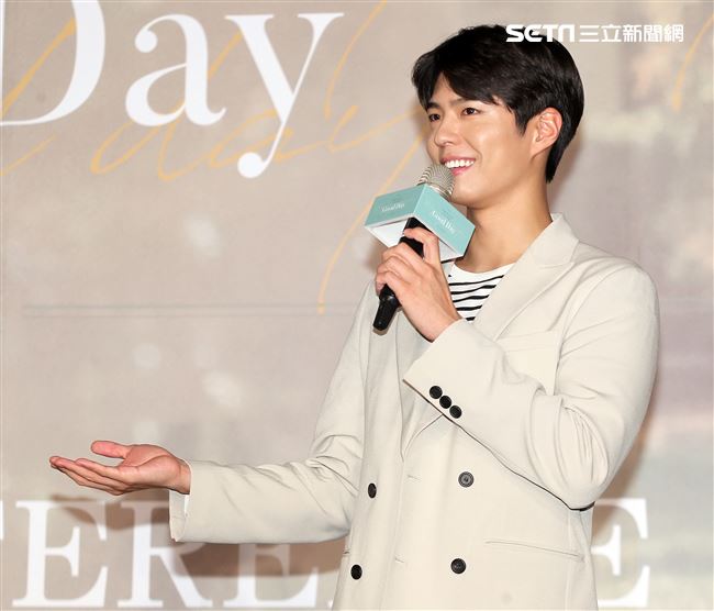 南韓演員朴寶劍三度舉辦台灣見面會，要陪伴所有粉絲共度一個難忘的「Good Day」。（記者邱榮吉/攝影）