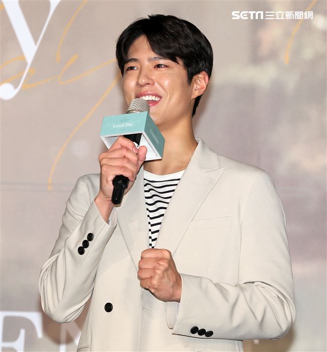 南韓演員朴寶劍三度舉辦台灣見面會，要陪伴所有粉絲共度一個難忘的「Good Day」。（記者邱榮吉/攝影）