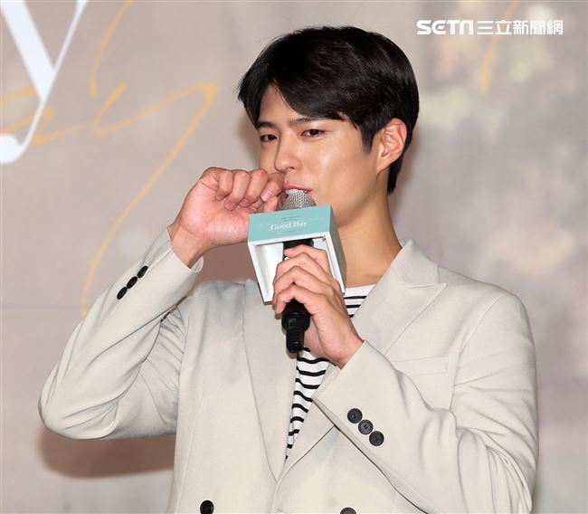 南韓演員朴寶劍三度舉辦台灣見面會，要陪伴所有粉絲共度一個難忘的「Good Day」。（記者邱榮吉/攝影）
