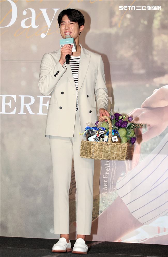 南韓演員朴寶劍三度舉辦台灣見面會，要陪伴所有粉絲共度一個難忘的「Good Day」。（記者邱榮吉/攝影）