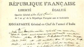 拿破崙致約瑟芬的情書。（圖／翻攝自推特@Drouot）