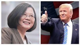 蔡英文、川普組合圖（翻攝自蔡英文、川普臉書）