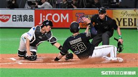 日本職棒重播輔助判決同時，無論是主或客場提出的挑戰，現場大螢幕即馬上進行重播，讓現場觀眾同時觀看重播判決。（資料照／記者王怡翔攝影）
