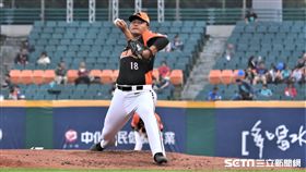 統一獅投手潘威倫。（圖／記者王怡翔攝影）