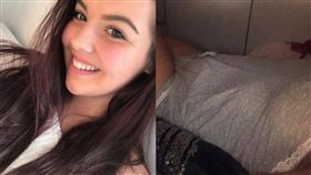 懷孕,隆起,避孕藥,經期,女嬰,孕吐,月經,英國,肚子,　圖／翻攝自Metro