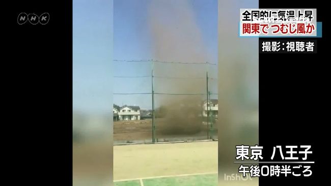 野餐一半被吹翻！日公園驚現塵捲風