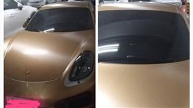 金色保時捷占用親子車位／爆怨公社