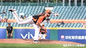 統一獅投手羅里奇。（圖／記者王怡翔攝影）