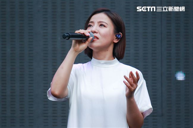 NONSTOP春日音樂祭表演嘉賓丁噹。（記者林士傑/攝影）