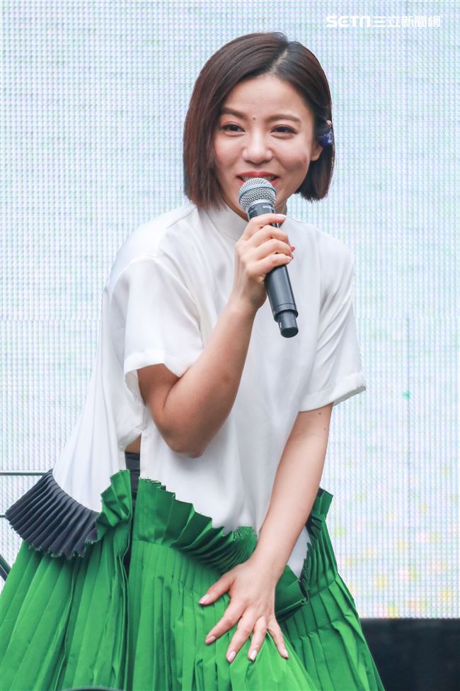 NONSTOP春日音樂祭表演嘉賓丁噹。（記者林士傑/攝影）