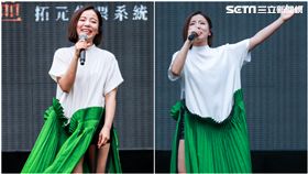 丁噹信義區開唱。（圖／記者林士傑攝影）