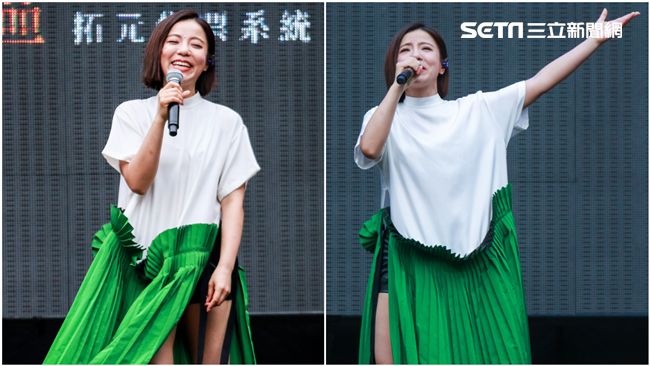 丁噹不懼高溫開唱　大秀蜜辣腿饗歌迷