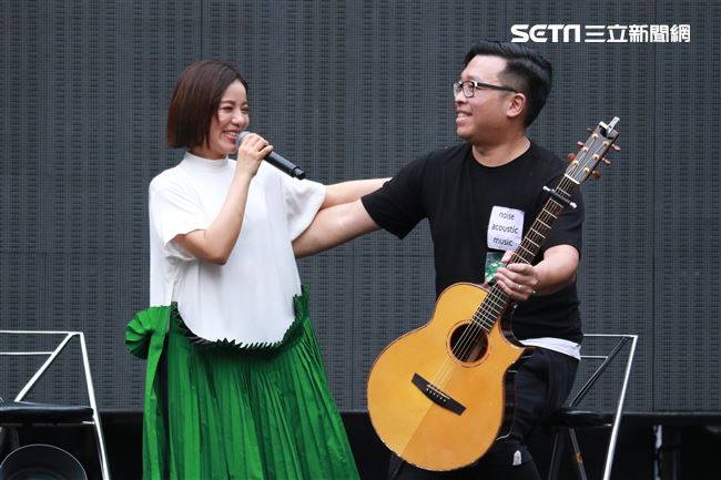 NONSTOP春日音樂祭表演嘉賓丁噹。（記者林士傑/攝影）