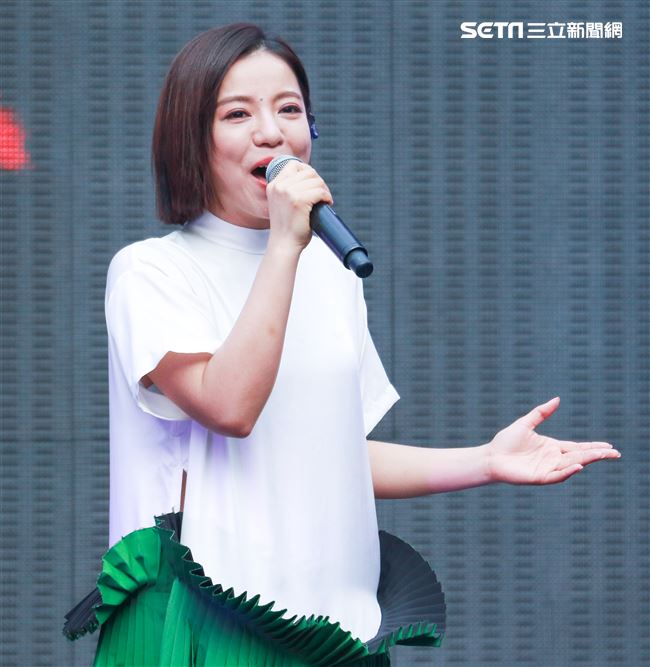 NONSTOP春日音樂祭表演嘉賓丁噹。（記者林士傑/攝影）