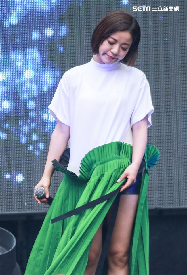 NONSTOP春日音樂祭表演嘉賓丁噹。（記者林士傑/攝影）