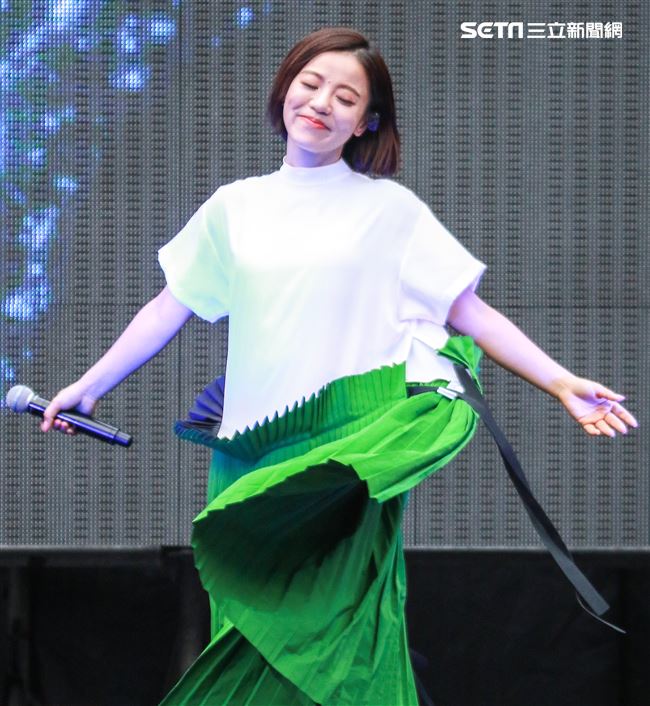 NONSTOP春日音樂祭表演嘉賓丁噹。（記者林士傑/攝影）