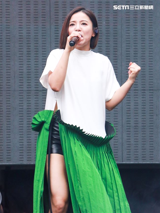 NONSTOP春日音樂祭表演嘉賓丁噹。（記者林士傑/攝影）