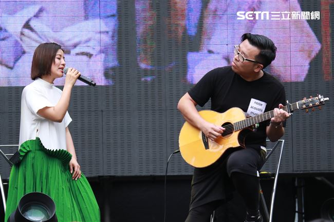 NONSTOP春日音樂祭表演嘉賓丁噹。（記者林士傑/攝影）