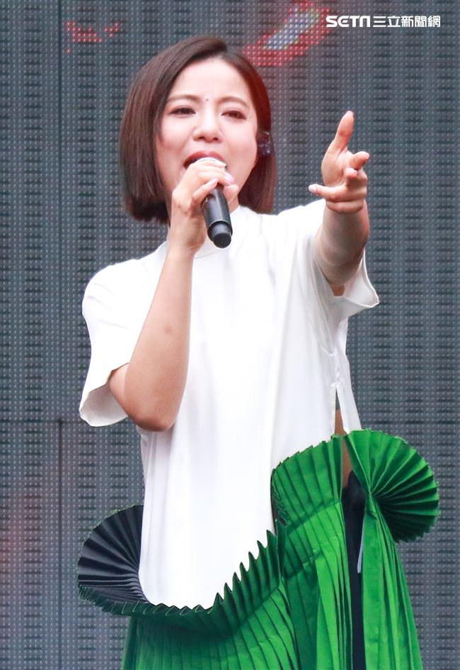 NONSTOP春日音樂祭表演嘉賓丁噹。（記者林士傑/攝影）