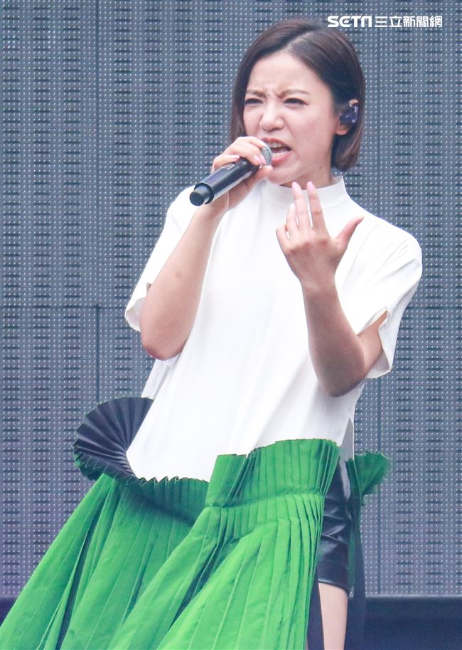 NONSTOP春日音樂祭表演嘉賓丁噹。（記者林士傑/攝影）