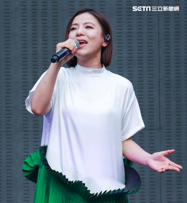 NONSTOP春日音樂祭表演嘉賓丁噹。（記者林士傑/攝影）