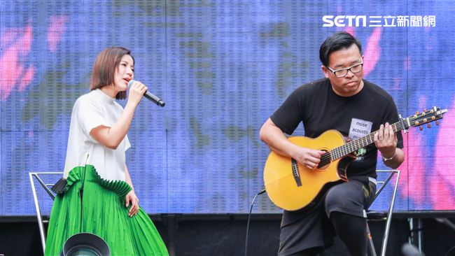 NONSTOP春日音樂祭表演嘉賓丁噹。（記者林士傑/攝影）