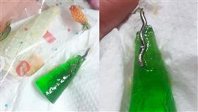 男童吃軟糖...吐出一根生鏽鐵釘！　母：看到快嚇死(圖/爆料公社)