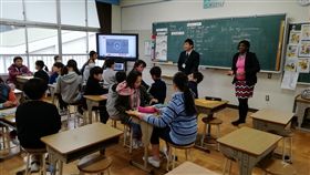 日本靜岡袋井市小學,小學生(三立新聞網駐日特派 潘彥瑞拍攝)