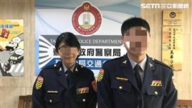 劉姓女警（左）從警一年多就發生槍枝誤擊事件（翻攝畫面）