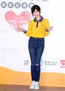女神郭雪芙擔任喜憨兒基金會「送愛到部落-長期餐盒募集」計畫公益大使。（記者邱榮吉/攝影）